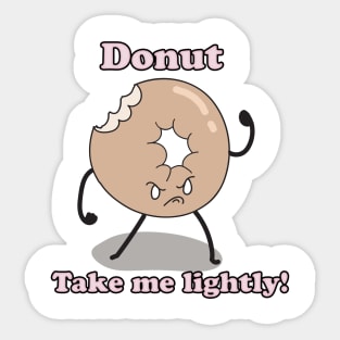 Grumpy Donut Sticker